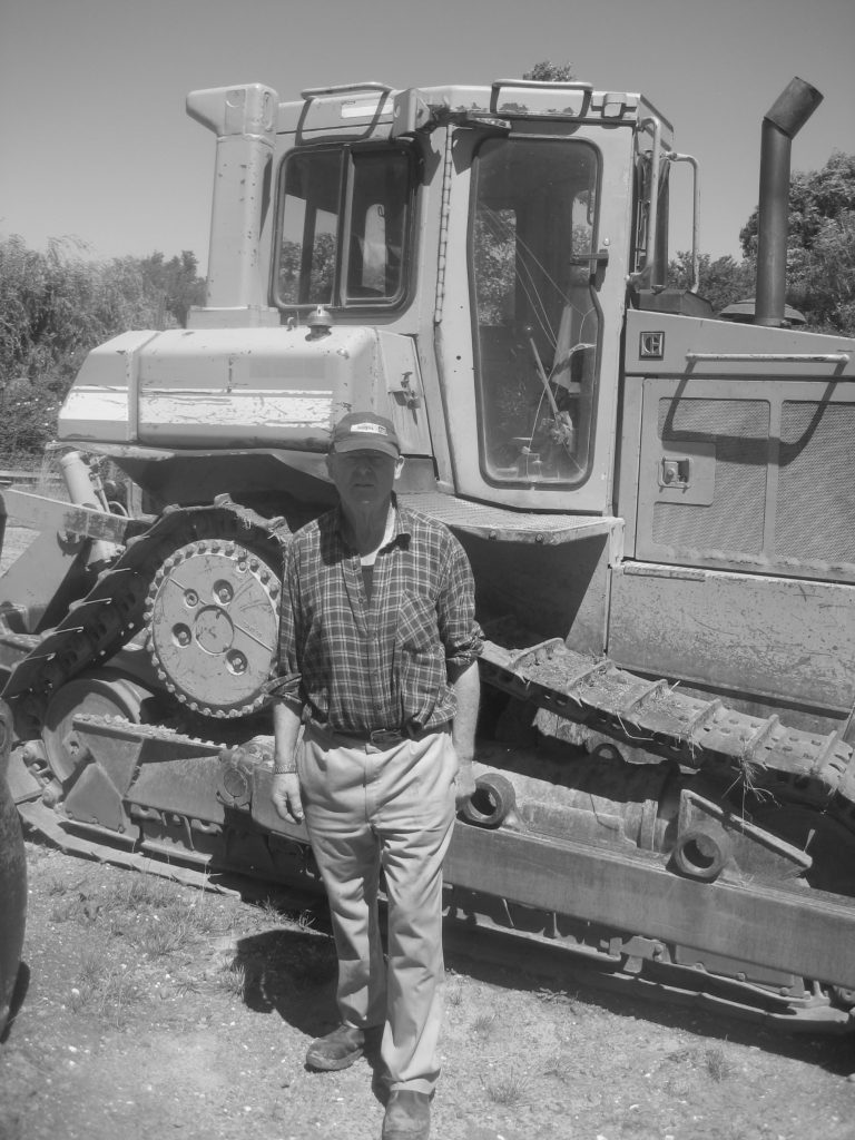 John Fissenden with Caterpillar D6